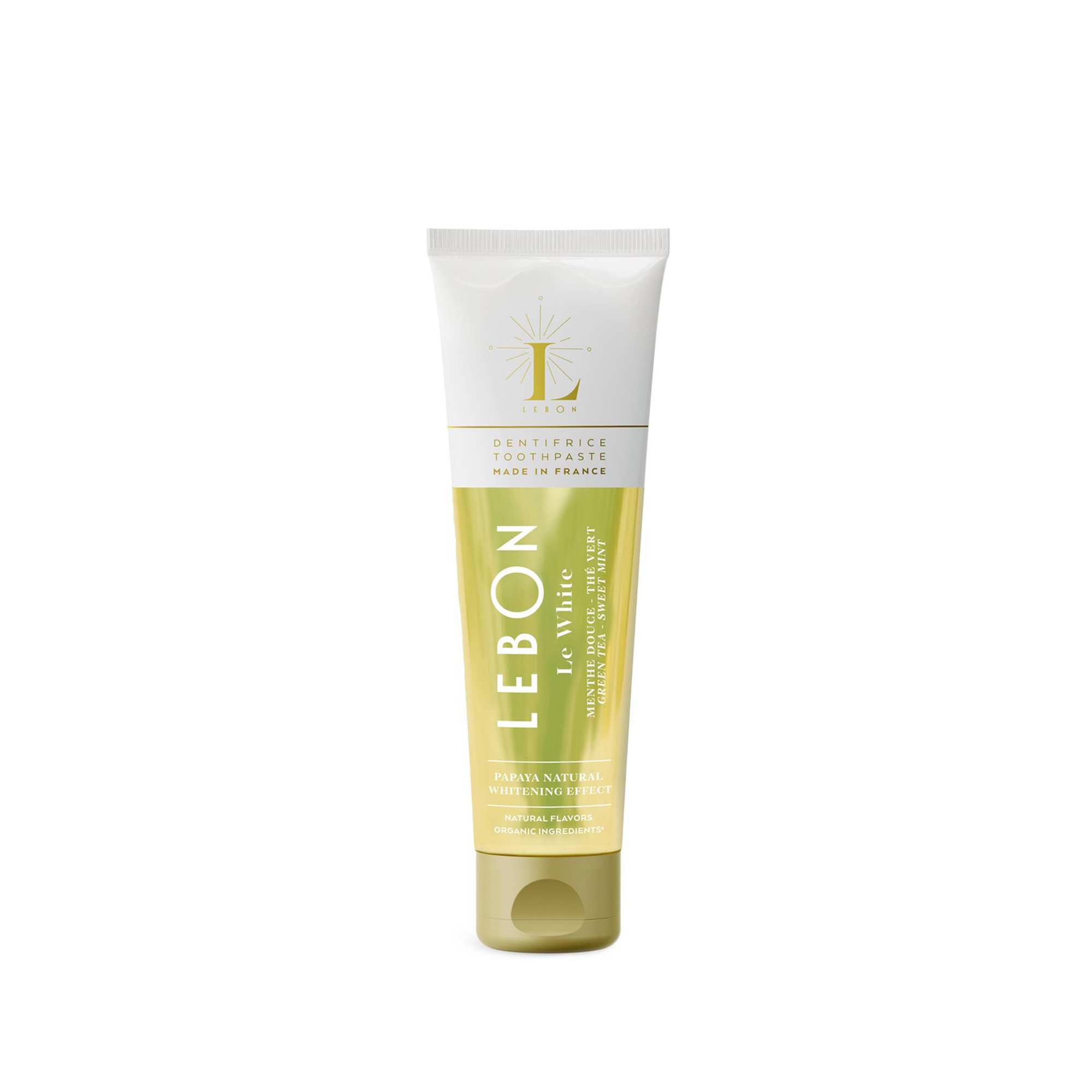 Lebon - Le White - Fogfehérítő Zöldteás Fogkrém - Mini