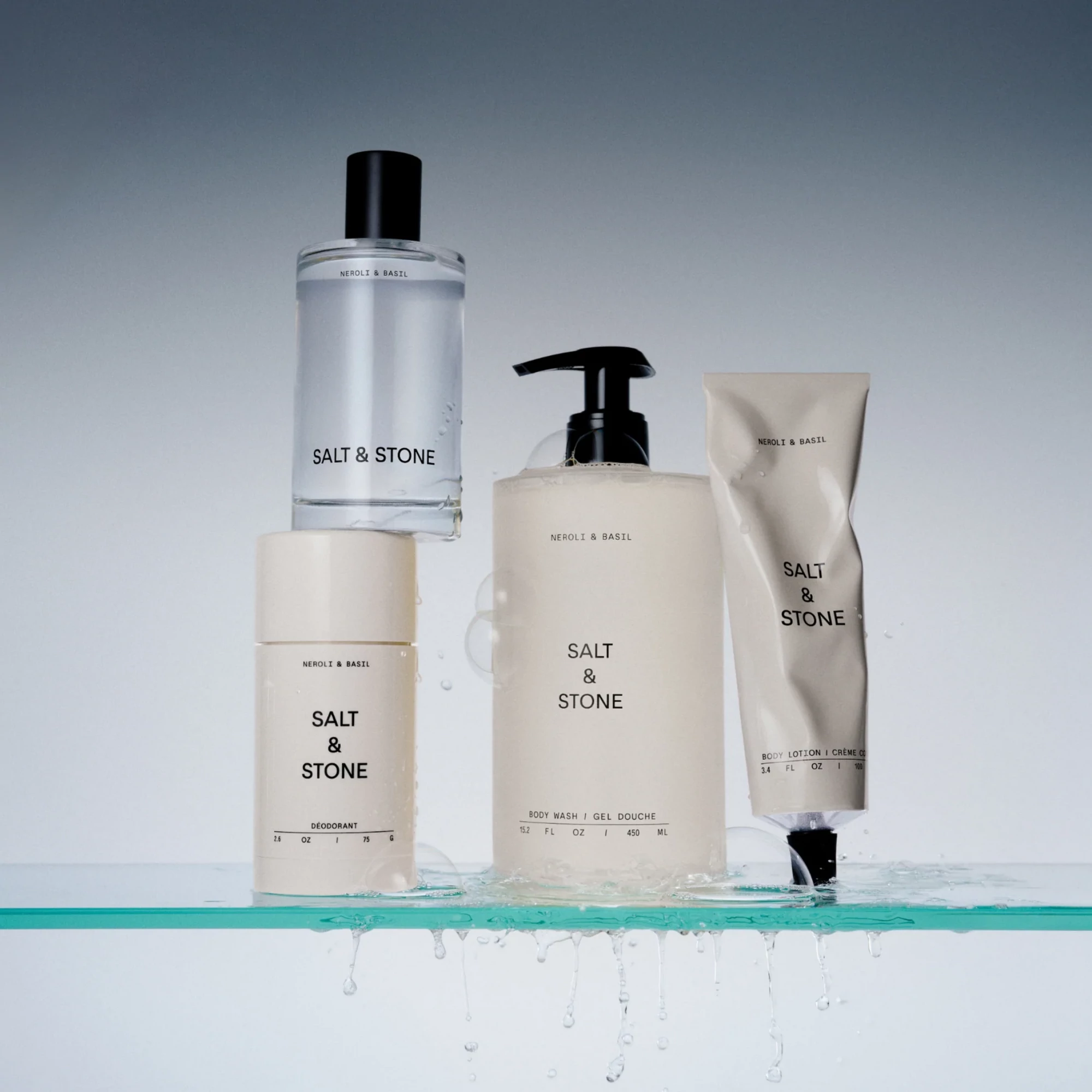 Salt & Stone Neroli & bazsalikom rituális testápoló szett