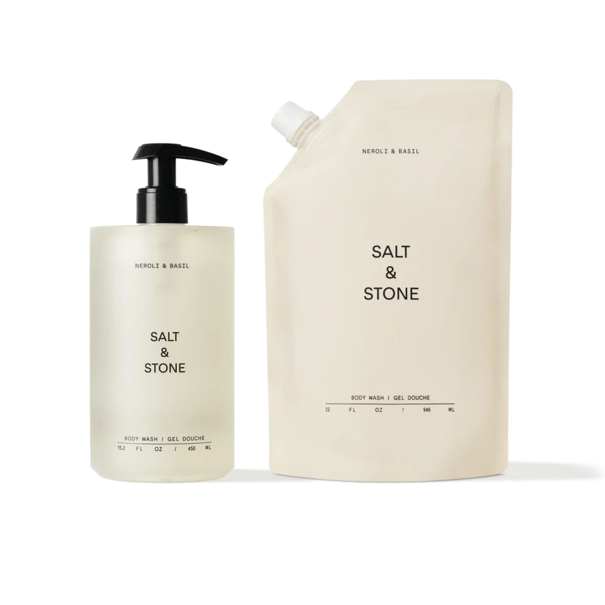 Salt & Stone Neroli & bazsalikom tusfürdő szett