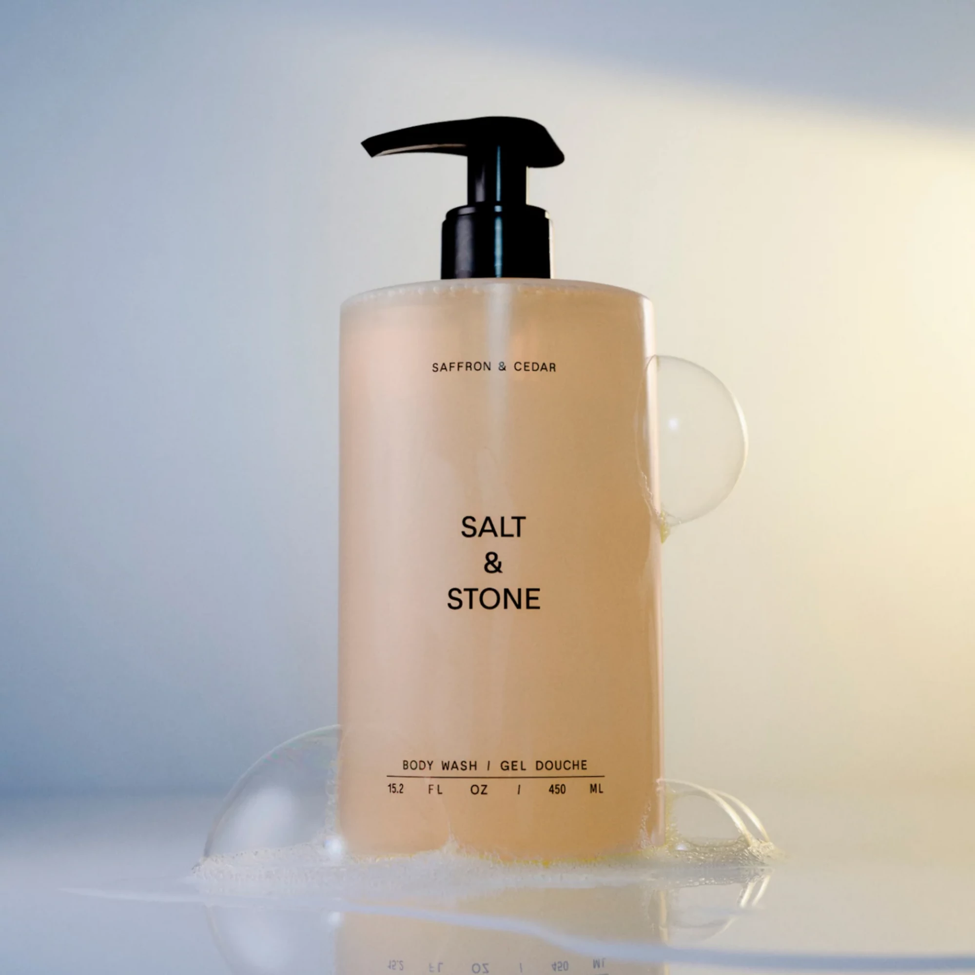 Salt & Stone Sáfrány & cédrus deluxe testápoló duo