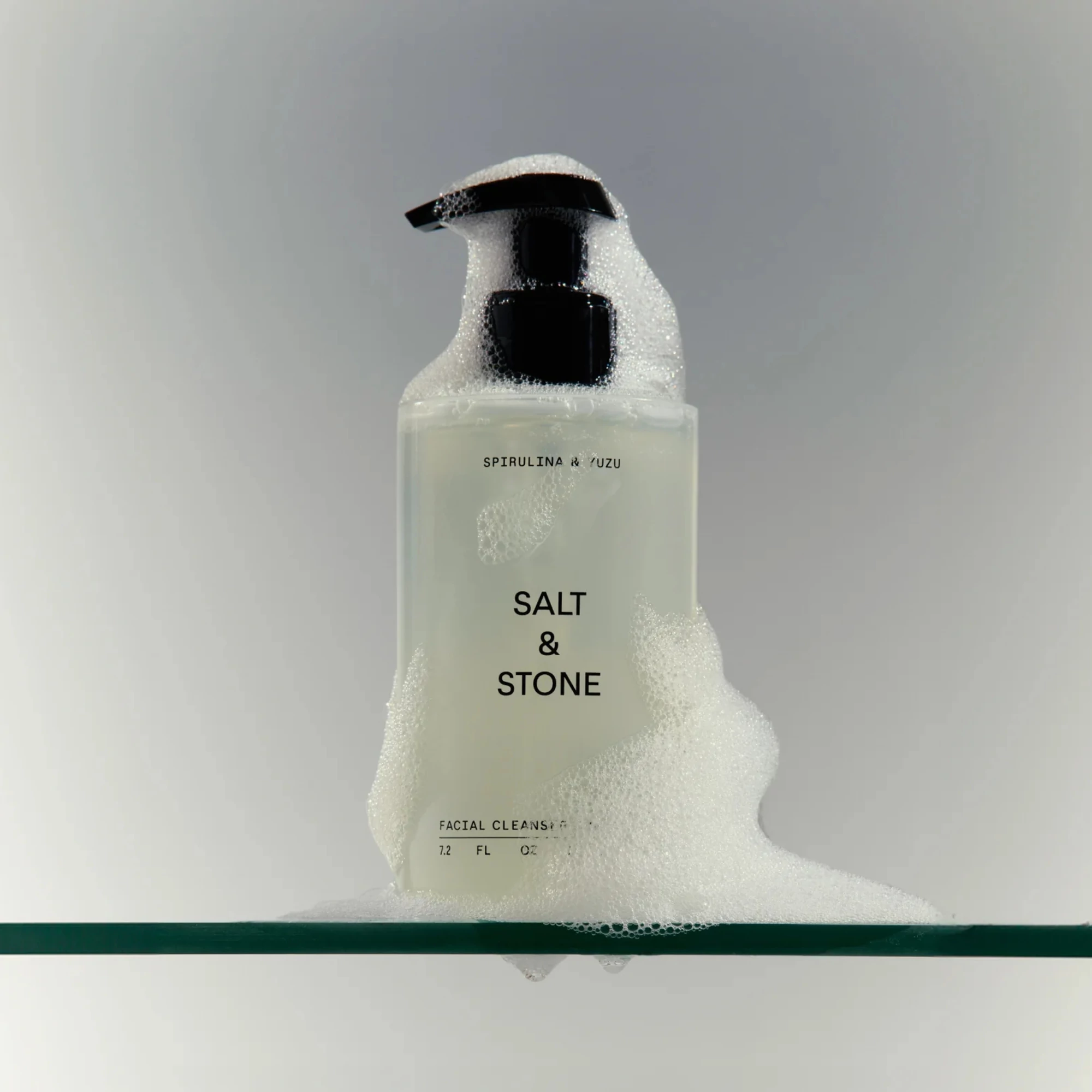 Salt & Stone Spirulina & Yuzu arctisztító gél 