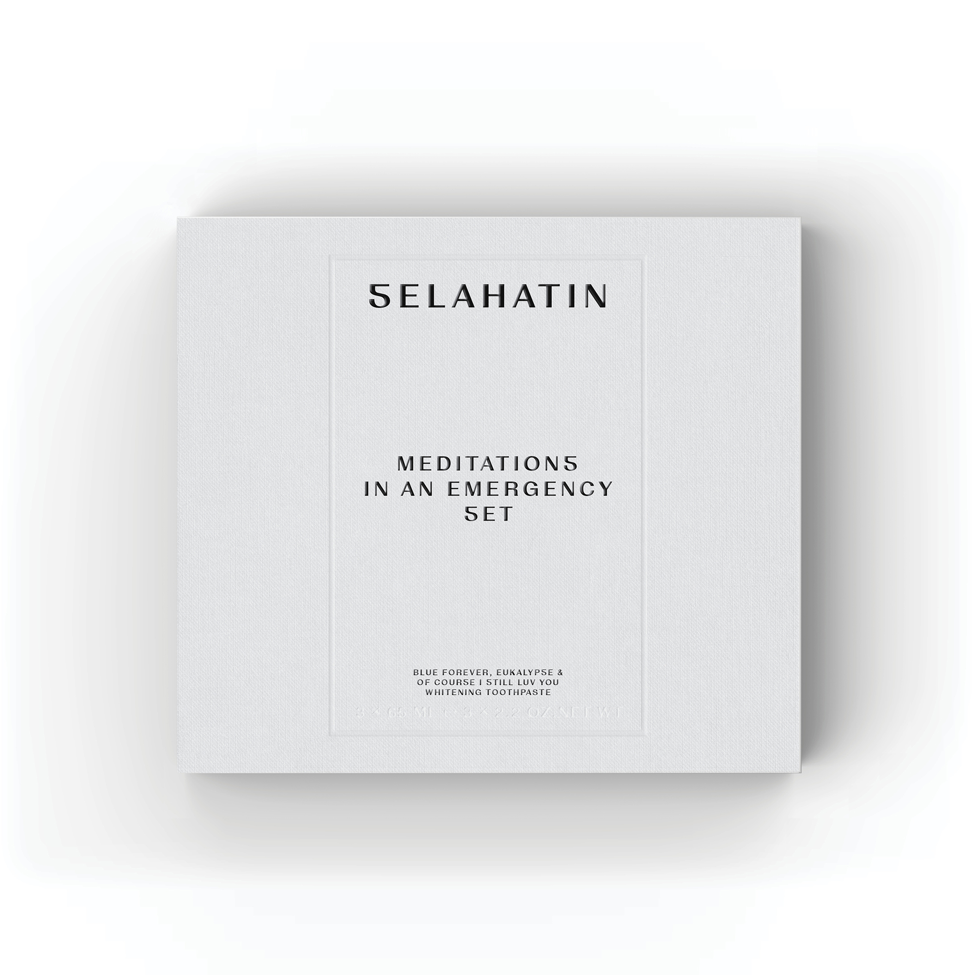 Selahatin - Meditations In An Emergency fogkrém szett