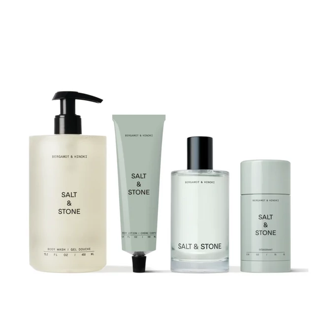 Kép 1/9 - Salt & Stone Bergamott & hinoki rituális testápoló szett