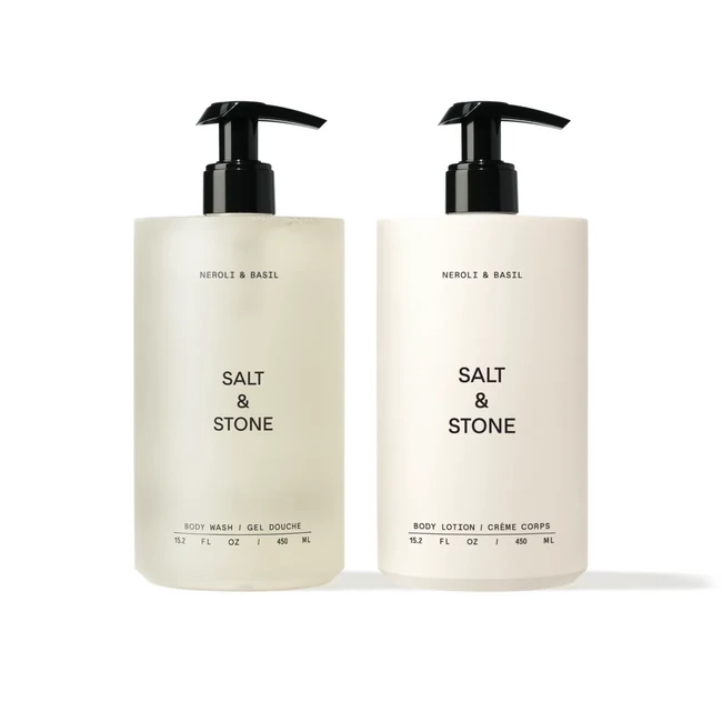 Kép 1/7 - Salt & Stone Neroli & bazsalikom deluxe testápoló duo