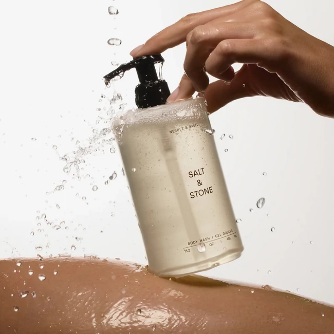 Kép 3/7 - Salt & Stone Neroli & bazsalikom tusfürdő szett