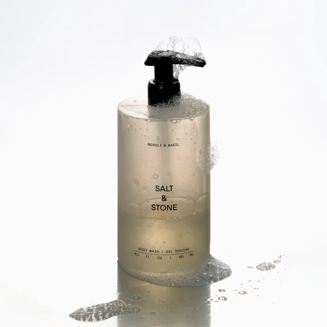 Kép 4/7 - Salt & Stone Neroli & bazsalikom tusfürdő szett