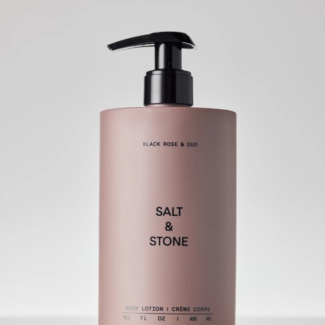 Kép 3/4 - Salt & Stone Fekete rózsa & oud testápoló krém 450 ml