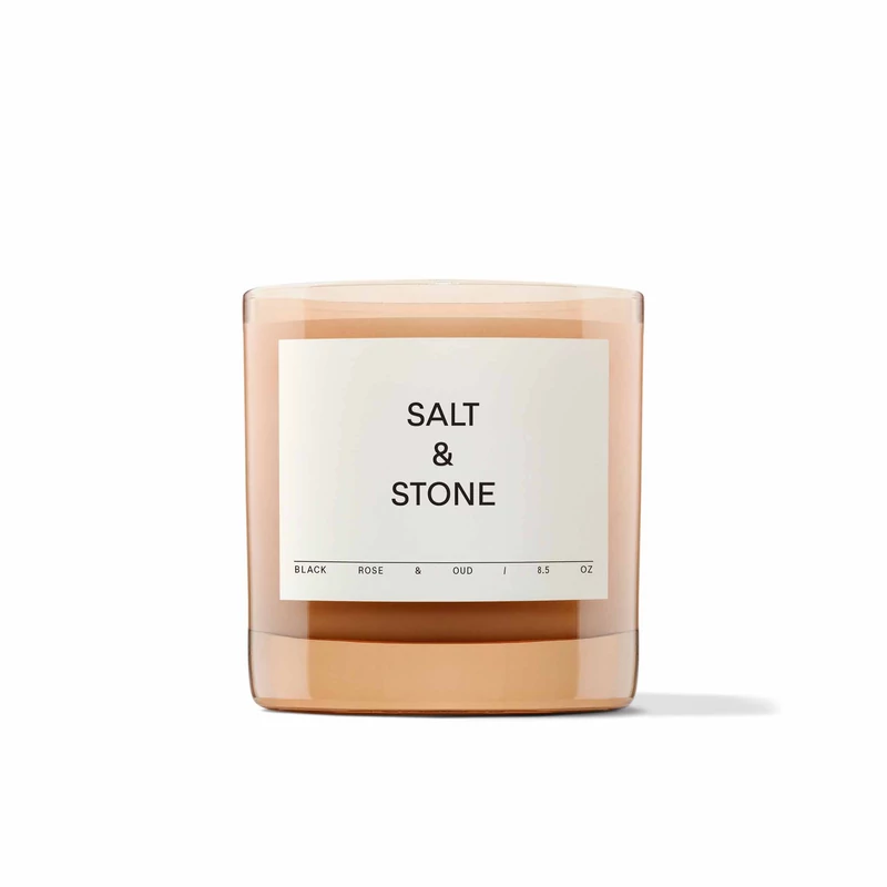 Salt & Stone Fekete rózsa és oud illatgyertya