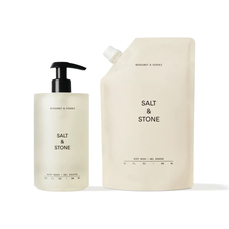 Salt & Stone Bergamott & hinoki tusfürdő szett