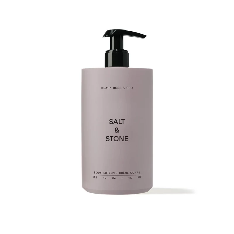 Salt & Stone Fekete rózsa & oud testápoló krém 450 ml
