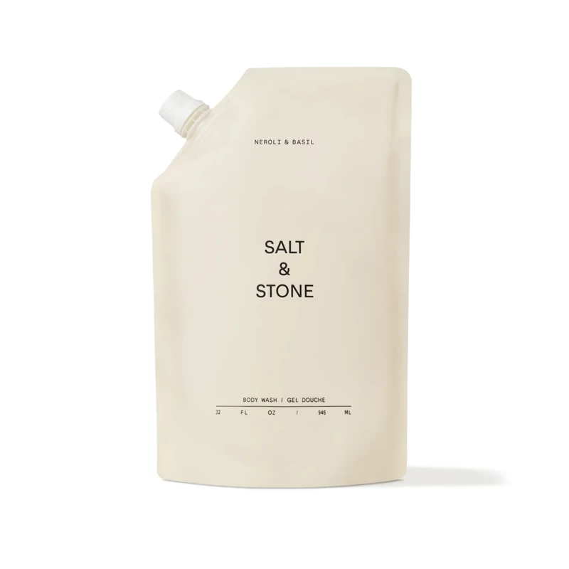Salt & Stone Neroli & bazsalikom tusfürdő utántöltő