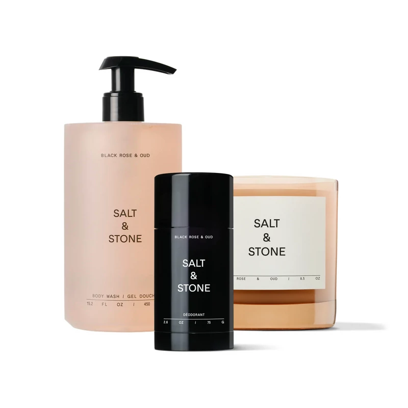 Salt & Stone Fekete rózsa & oud ajándék szett